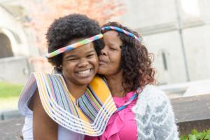 An international trinity college student with their family